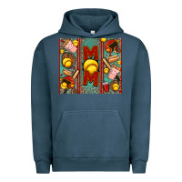 Pigment Midnight Navy softball mom Urban Hoodie - Jasminsmagicworld