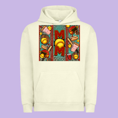Softball Mom Urban Hoodie Designed By Jasminsmagicworld