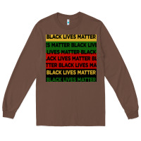 Chestnut black lives matter seamless pattern Long Sleeve Tee - BundleAndBundleShop