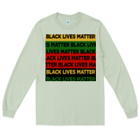 Matcha black lives matter seamless pattern Long Sleeve Tee - BundleAndBundleShop