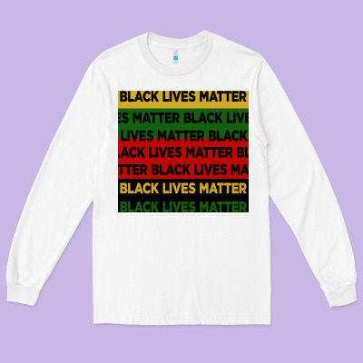 Black Lives Matter Seamless Pattern Long Sleeve Tee Designed By Bundleandbundleshop