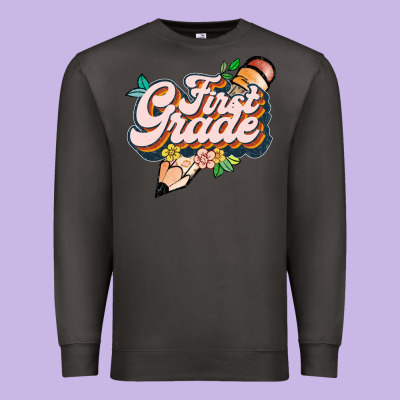 First Grade Premium Sweatshirt Designed By Jahusdesignshop