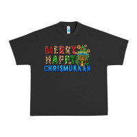 Pigment Black merry happy chrismukkah Urban Heavy Tee - FaDigitalArtStudio