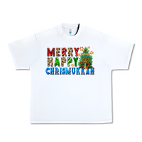 White merry happy chrismukkah Urban Heavy Tee - FaDigitalArtStudio