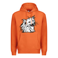 Carrot Drawing Cat Premium Hoodie - RacoonDesign