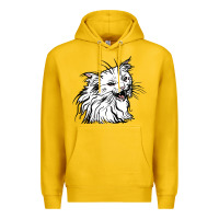 Lemon Drawing Cat Premium Hoodie - RacoonDesign