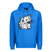 True Royal Drawing Cat Premium Hoodie - RacoonDesign