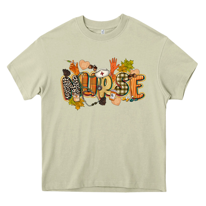 Fall Nurse Heavy Core Tee by CowGirlArtShop | Teevron