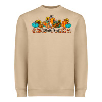 Mushroom hello fall pumpkin sunflower Heavyweight Sweatshirt - JahusDesignShop