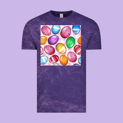 Easter Eggs Seamless Pattern Vintage Tee Designed By Bundleandbundleshop