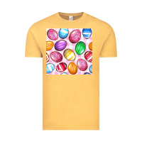 Vintage Mustard Easter Eggs Seamless Pattern Vintage Tee - BundleAndBundleShop
