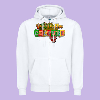 Do It For The Culture Zipper Hoodie Designed By Jahusdesignshop