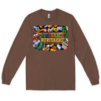 Chestnut hispanic heritage flags Long Sleeve Tee - BundleAndBundleShop