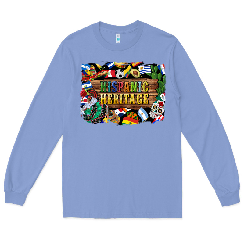 Hispanic Heritage Flags Long Sleeve Tee by BundleAndBundleShop | Teevron