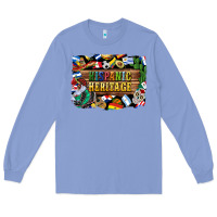 Colony Blue hispanic heritage flags Long Sleeve Tee - BundleAndBundleShop