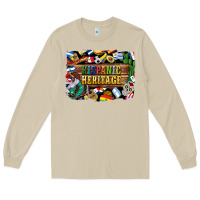 Mushroom hispanic heritage flags Long Sleeve Tee - BundleAndBundleShop