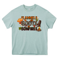 Flannels Boots And Bonfires Heavy Core Tee | Teevron