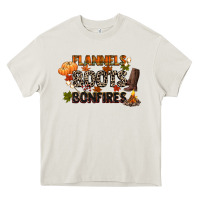 Cream flannels boots and bonfires Heavy Core Tee - CowGirlArtShop