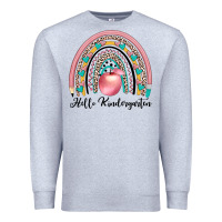 Heather Grey hello kindergarten Premium Sweatshirt - JahusDesignShop