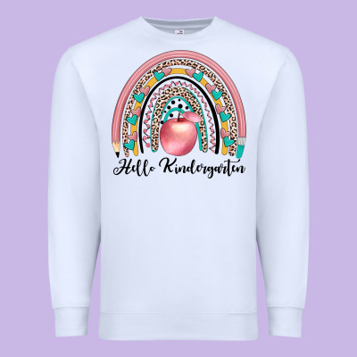 Hello Kindergarten Premium Sweatshirt Designed By Jahusdesignshop