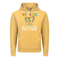 Vintage Mustard Autism Awareness Teacher Vintage Hoodie - CowhideDigitalArt