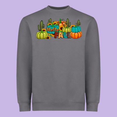Hello Fall Heavyweight Sweatshirt Designed By Jahusdesignshop