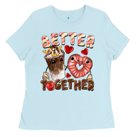 Baby Blue Better together Valentine's Day Ladies Tee - FaDigitalArtStudio
