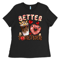 Black Better together Valentine's Day Ladies Tee - FaDigitalArtStudio