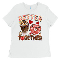 White Better together Valentine's Day Ladies Tee - FaDigitalArtStudio