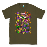 Army Green Mardi Gras love lips Classic Tee - HowdyJamesFarm
