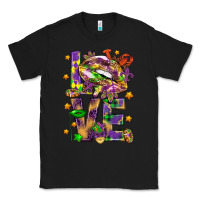 Black Mardi Gras love lips Classic Tee - HowdyJamesFarm