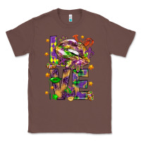 Chestnut Mardi Gras love lips Classic Tee - HowdyJamesFarm