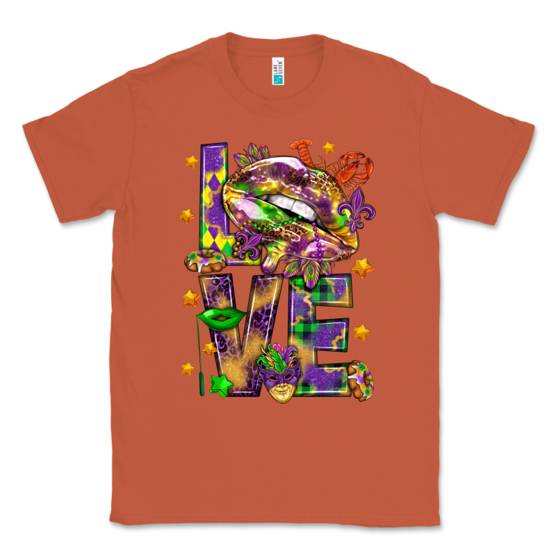Mardi Gras Love Lips Classic Tee by HowdyJamesFarm | Teevron