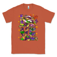 Copper Mardi Gras love lips Classic Tee - HowdyJamesFarm