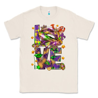 Natural Mardi Gras love lips Classic Tee - HowdyJamesFarm