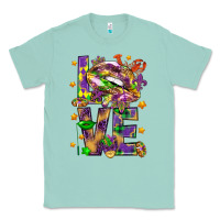 Seafoam Mardi Gras love lips Classic Tee - HowdyJamesFarm