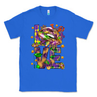 True Royal Mardi Gras love lips Classic Tee - HowdyJamesFarm