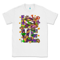 White Mardi Gras love lips Classic Tee - HowdyJamesFarm