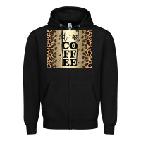 Black but first coffee Zipper Hoodie - JahusDesignShop