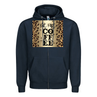 Navy but first coffee Zipper Hoodie - JahusDesignShop
