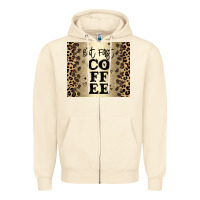 Sandshell but first coffee Zipper Hoodie - JahusDesignShop