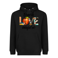 Black teach love inspıre Heavyweight Hoodie - JahusDesignShop