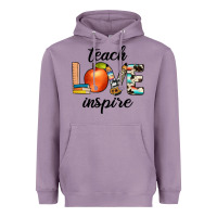 Lavender teach love inspıre Heavyweight Hoodie - JahusDesignShop