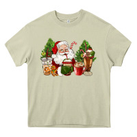 Mossy santa coffee cups christmas Heavy Core Tee - CowGirlArtShop