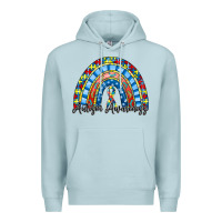 Blue Mist autism awareness rainbow Premium Hoodie - RacoonDesign