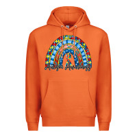 Carrot autism awareness rainbow Premium Hoodie - RacoonDesign