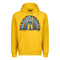 Lemon autism awareness rainbow Premium Hoodie - RacoonDesign