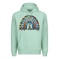 Seafoam autism awareness rainbow Premium Hoodie - RacoonDesign