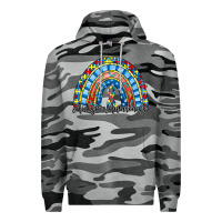 Slate Camo autism awareness rainbow Premium Hoodie - RacoonDesign