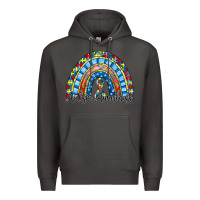 Smoke autism awareness rainbow Premium Hoodie - RacoonDesign